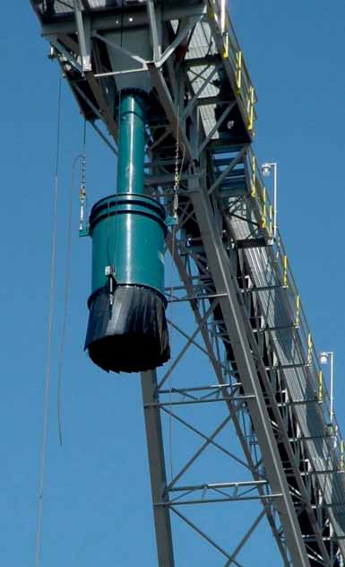 PEBCO® chutes solve wide range of bulk handling problems
